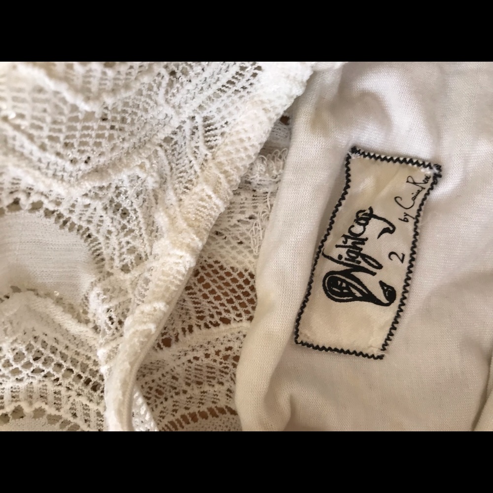 nightcap white lace dress